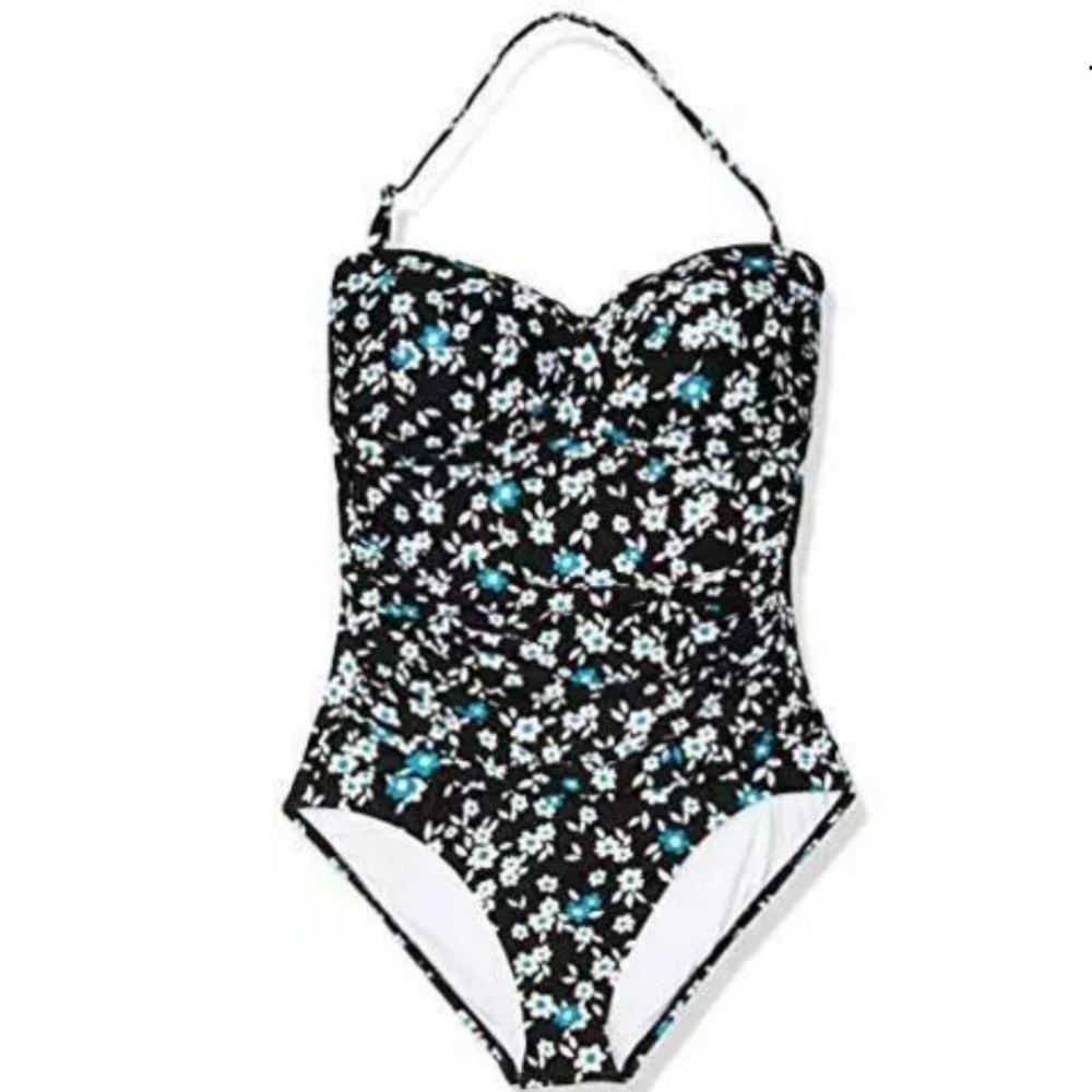 ANNE Cole Twisted Front One Piece Swimsuit